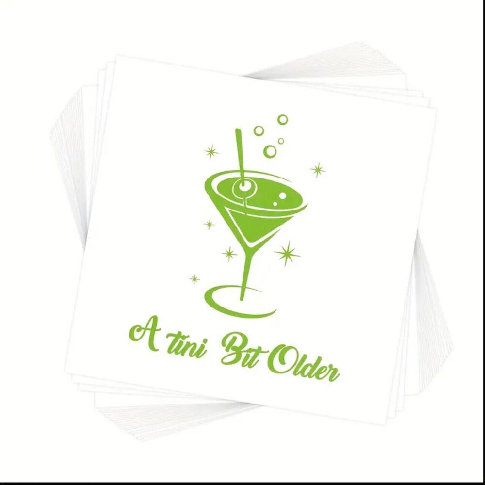 It’s Martini Time Cocktail Napkins, Party Supplies, 20 Ct Bachelorette Birthday
